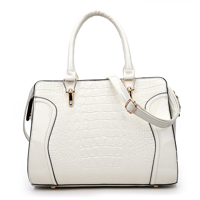 Sac à main croco blanc