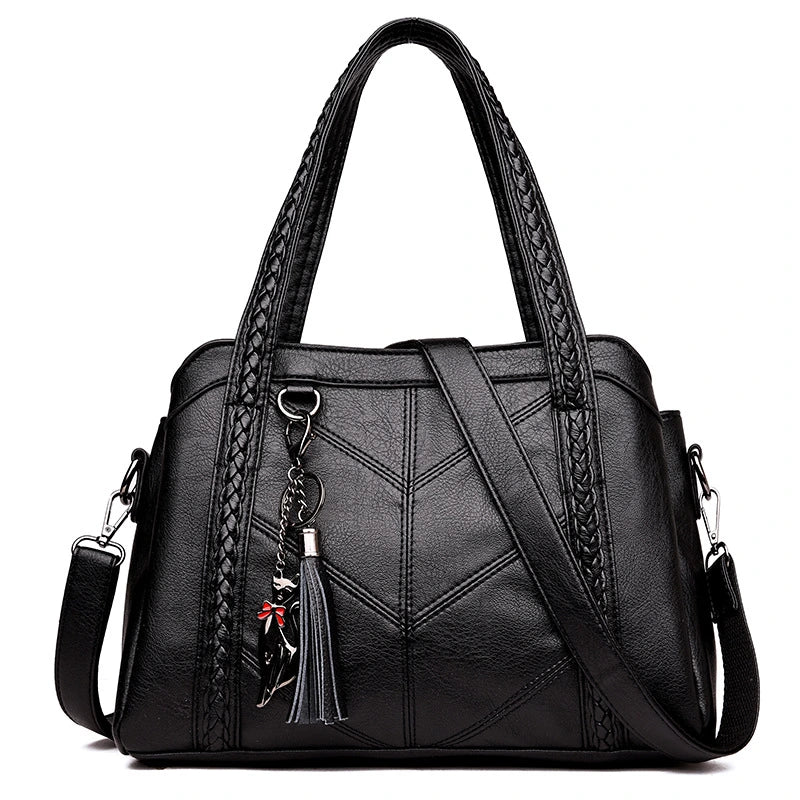 Sac à main Cuir noir-monsacparis.com