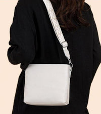 Sac bandoulière Femme Élisa beige clair