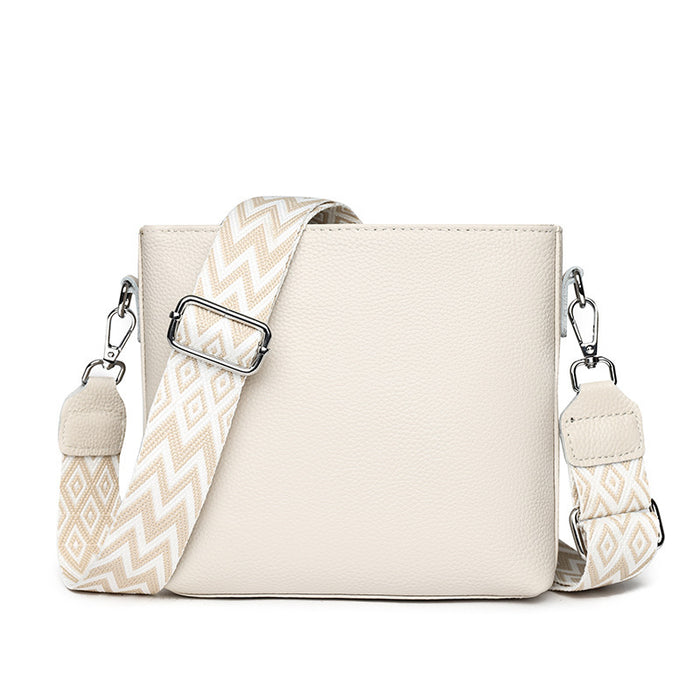 Sac bandoulière Femme Élisa beige clair