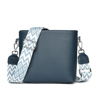 Sac bandoulière Femme Élisa bleu clair