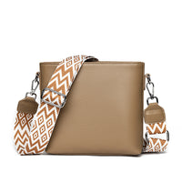 Sac bandoulière Femme Élisa marron clair