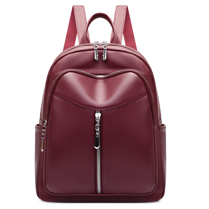 Sacs à dos cuir rouge