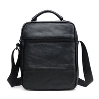 vu de dos sacoche Cuir Noir Homme Larry-monsacparis