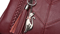 détails Sac à main Cuir rouge-monsacparis.com