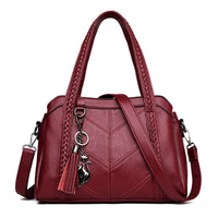 Sac à main Cuir rouge-monsacparis
