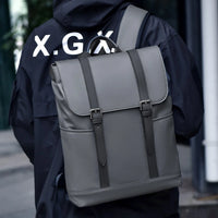 sac à dos cuir unisexe Gris