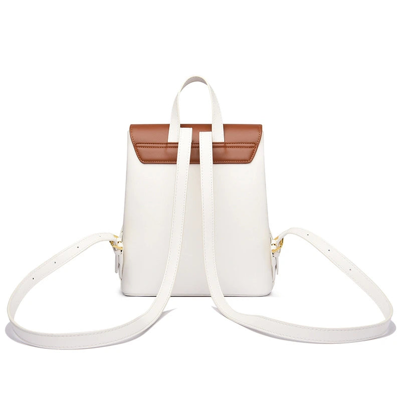 Sac à dos Cuir vachette Blanc-monsacparis.com