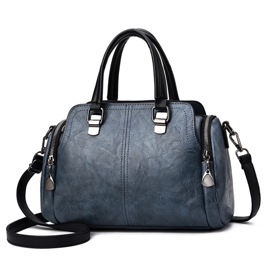 Sac à main -Épaule Athéna-Bleu-monsacparis.com