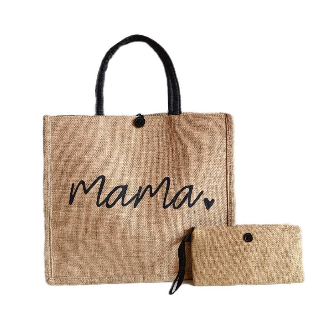 Sac shopping raphia Edition Maman 