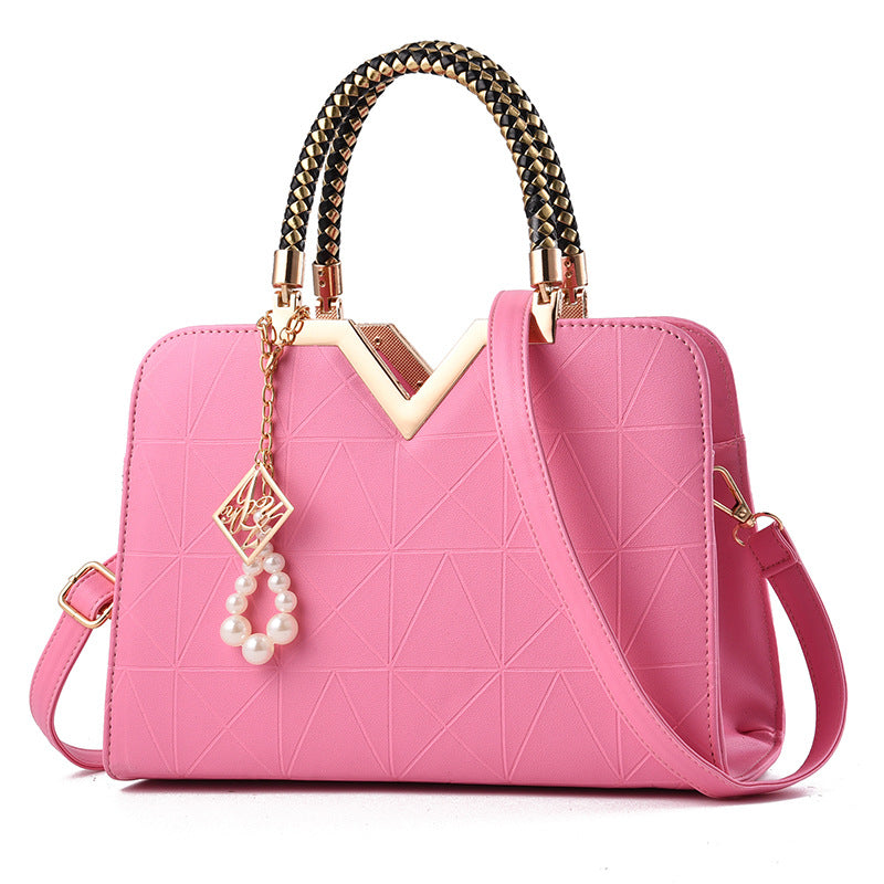 Sac à main Cuir Laura-rose clair-monsacparis.Com