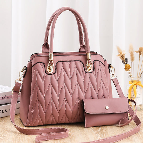 Sac à main Cuir Femme-Joy rose-monsacparis.com