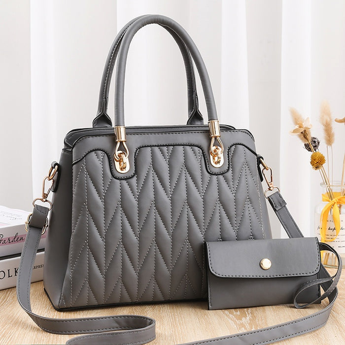 Sac à main Cuir Femme-Joy gris-monsacparis.com