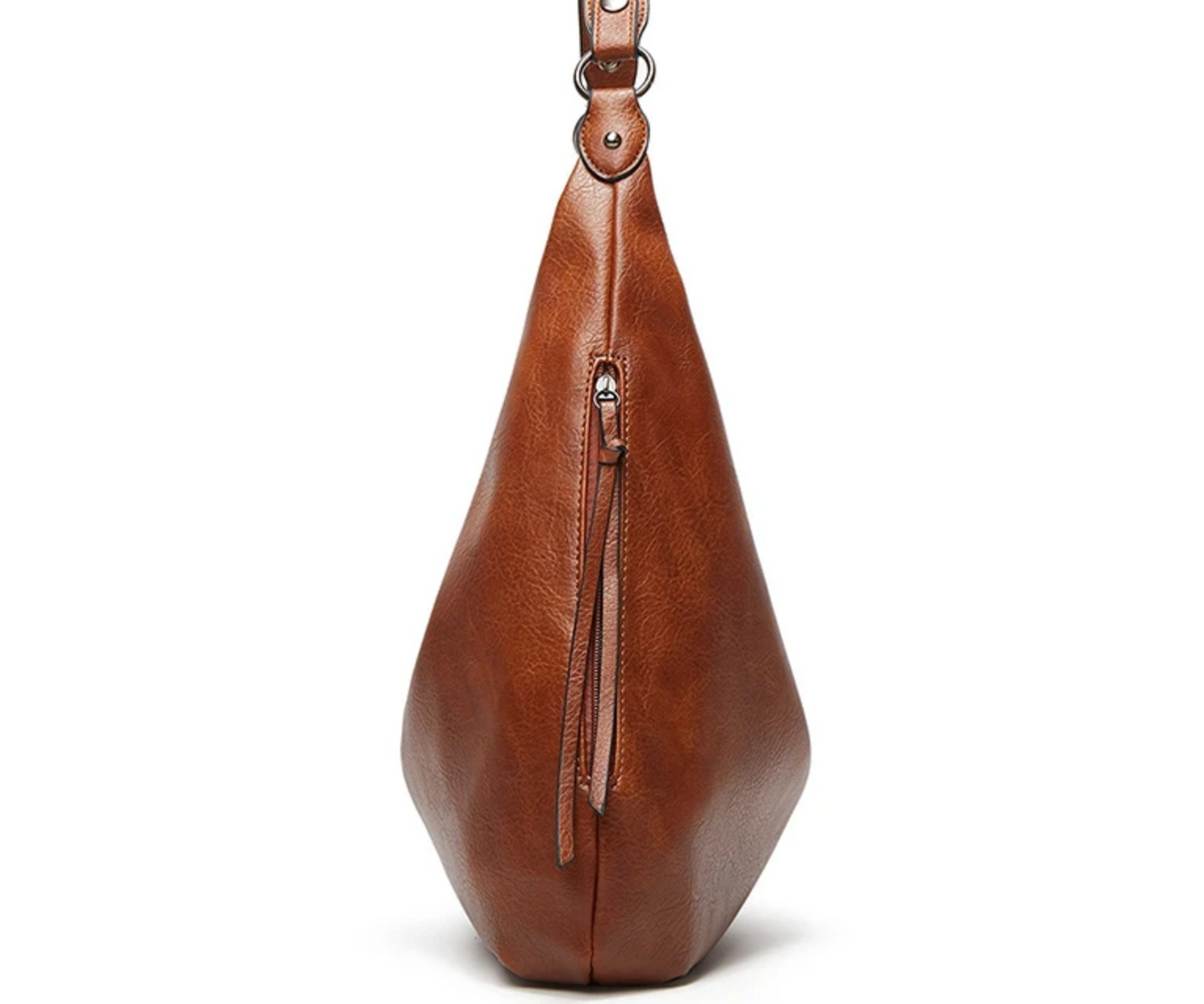 Ensemble Sac à main Cuir Valentina marron de monsacparis.com