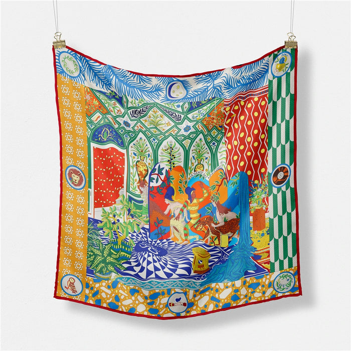 Carré de soie Olga 53 Cm-monsacparis.com