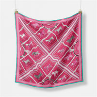 Carré de soie athéna-Rose-monsacparis.com