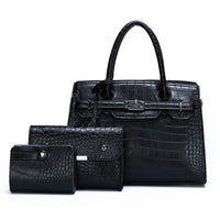 Sac à main croco Femme Vanessa Noir