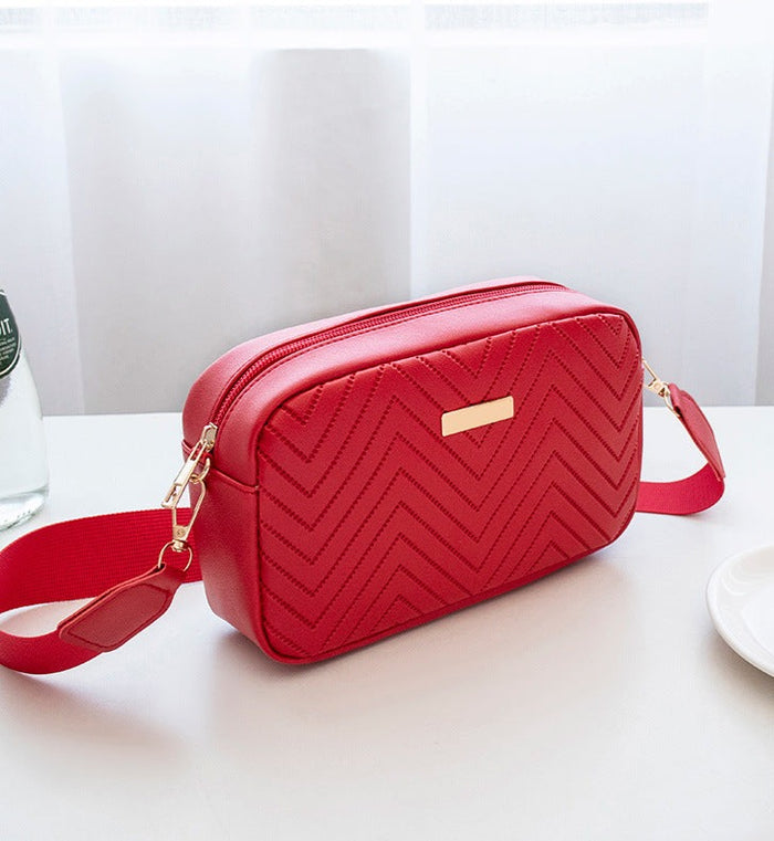 Sac bandoulière Femme Zoé rouge