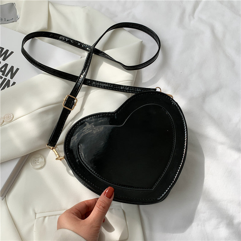 Petit sac bandoulière Cuir Femme Lina noir monsacparis.com