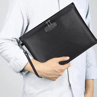 Pochette Cuir Noir Homme Nathan-monsacparis.com