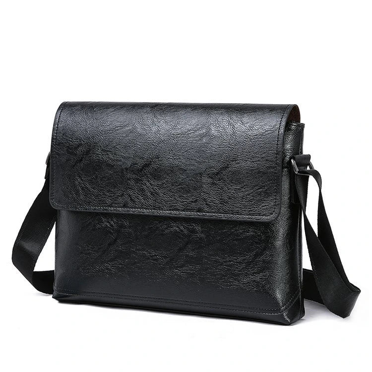 Sac Messenger Cuir Noir à Rabat Brian | MonsacParis