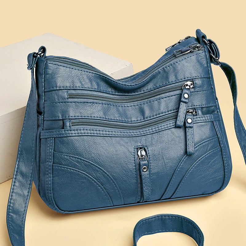 Sac à main Cuir Femme-bleu