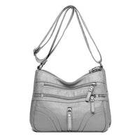 Sac à main Cuir Femme-Gris