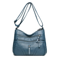 Sac à main Cuir Femme bleu