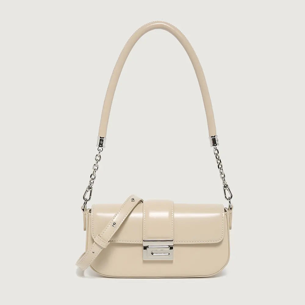 Sac épaule femme Amal-beige clair