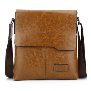 Sacoche Cuir camel Homme Brian-monsacparis.com