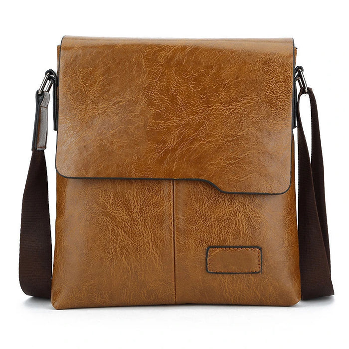 Sacoche Cuir camel Homme Brian-monsacparis.com