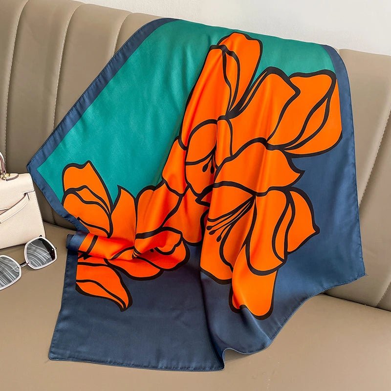 Carré de Soie Sarah 70 X 70cm - monsacparis.com