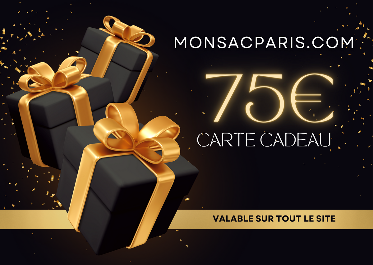 carte cadeau 75 euros-monsacparis.Com