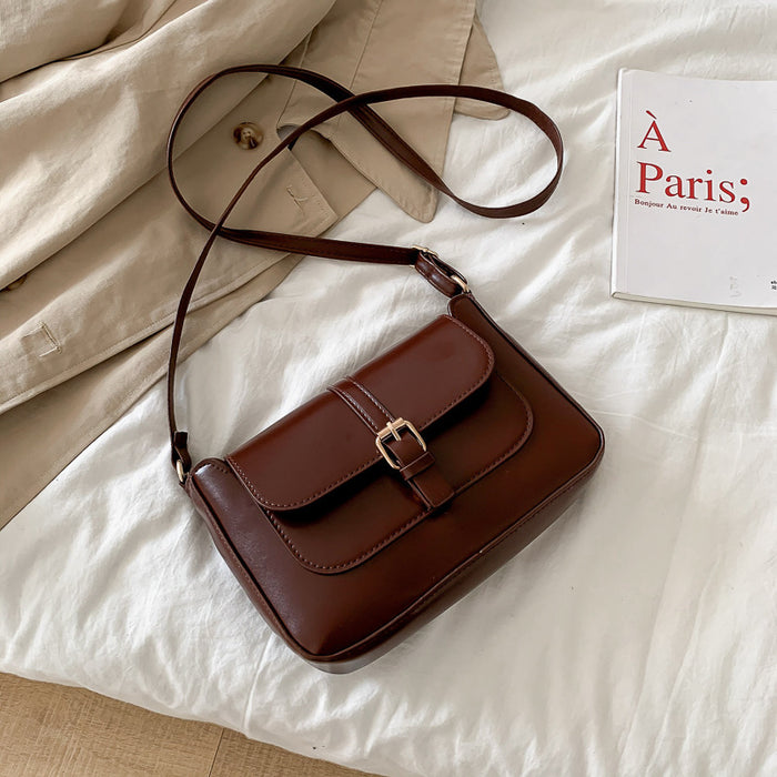 Sac bandoulière marron foncé Femme