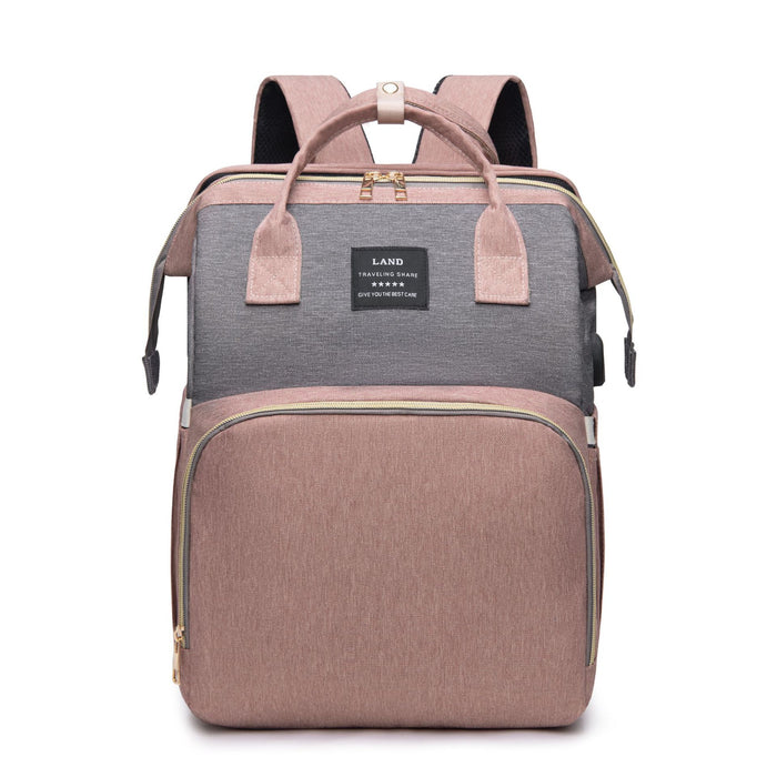 Sac à dos à langer Andès rose-monsacparis.com