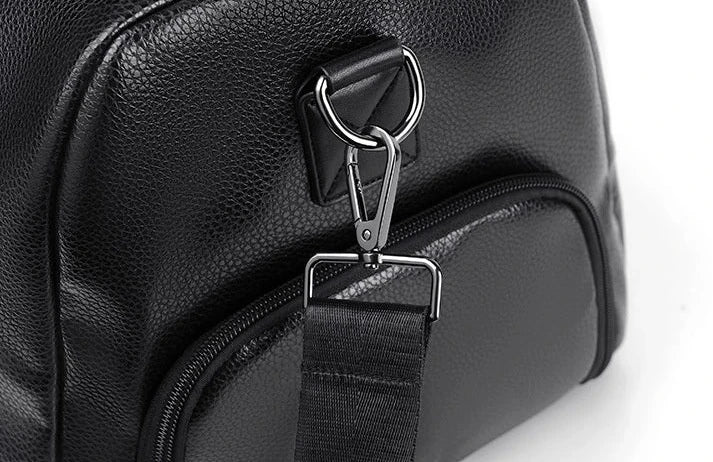 renfort anse sac voyage Cuir Noir-Roma