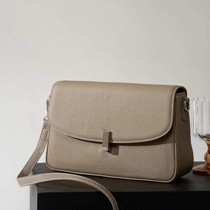 sac à main en Cuir vachette beige Lauren