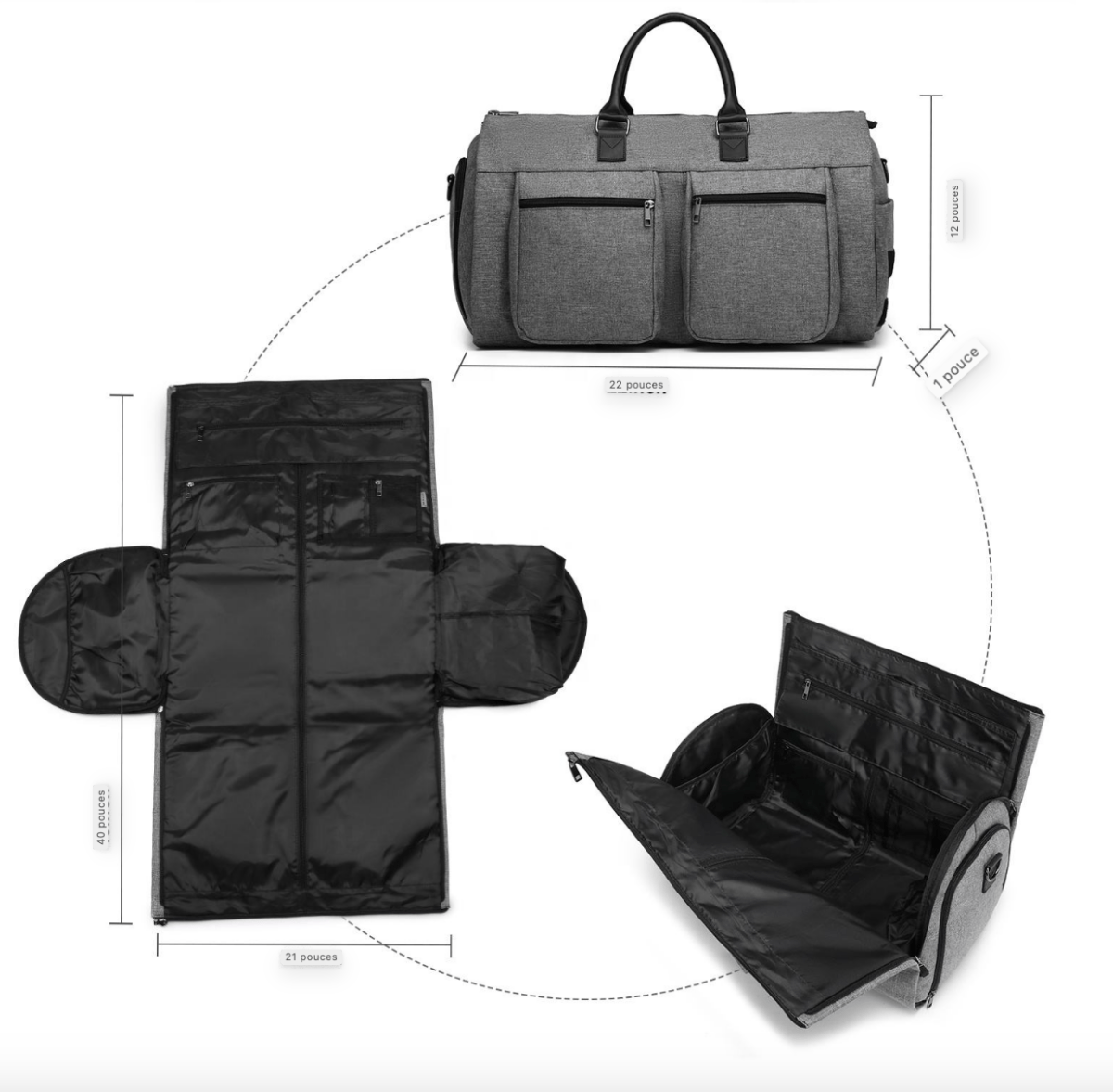 Sac de voyage à roulettes Bogota - monsacparis.com