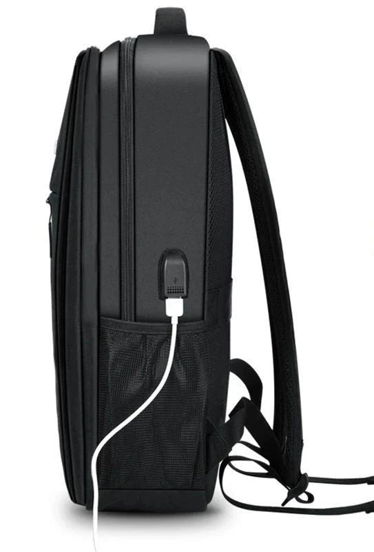 sac à dos Noir Homme avec port USB-monsacparis.com
